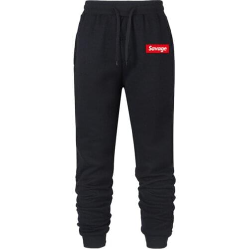 Mens Joggers Casual Pants Savage Letter printing Fitness Men Sportswear Tracksuit Bottoms Loose Sweatpants Jogger Track Trousers