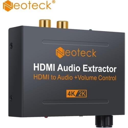 Экстрактор звука HDMI 1.4 HDMI 2.0 Поддержка регулировки громкости HDMI в 5.1CH SPDIF 2.0CH 3.5mm Audio Converter