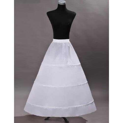 Bridal Petticoat Crinoline 3 Hoops Petticoat Underskirt For A Line Wedding Dress