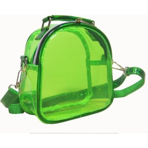 Laser Transparent Shoulder Bag 2021 New Large Capacity Simple PVC Jelly Transparent Bag Summer Beach Small Square Bag