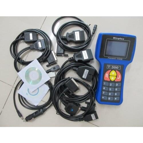 T300 key lastest version V16.8 t-code T 300 Auto Key Maker Programmer Transponder T-300 Spain/English OBDII free shipping