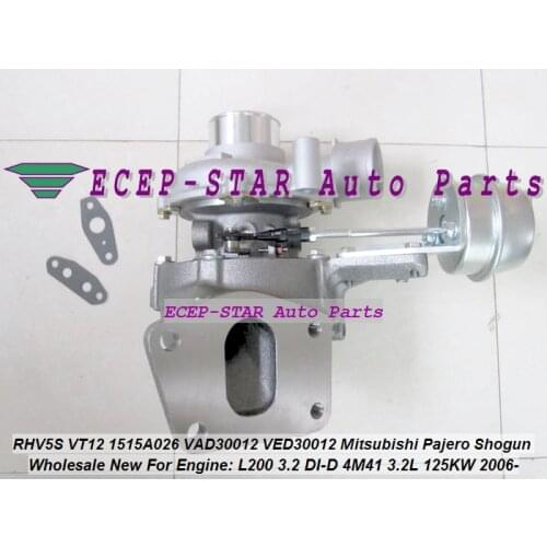 Turbo RHV5 RHV5S 1515A026 VT12 VT-12 VAD30012 VED30012 For Mitsubishi Pajero V80 V90 Shogun L200 3.2 DI-D 2006- 4M41 3.2L 125KW