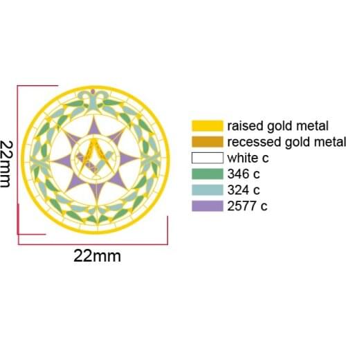 Custom Masonic Logo Lapel Pin