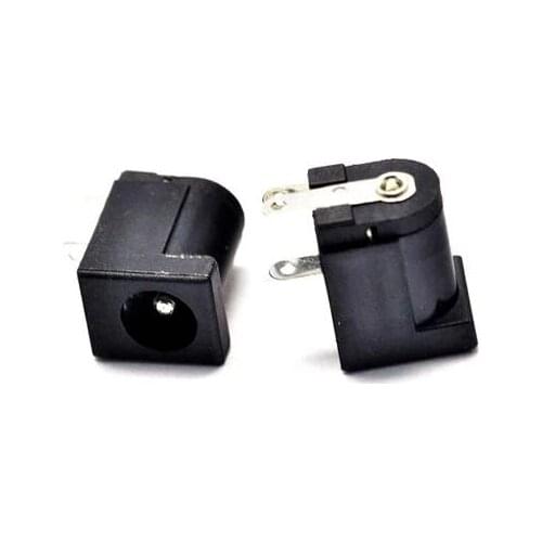 10Pcs High Quality DC-005 Black and White DC Power Jack Socket Connector DC005 5.5*2.1mm 2.1 socket Round the needle