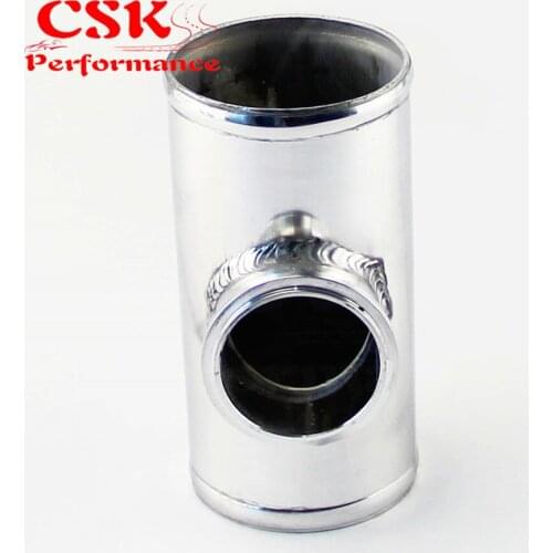 3" 76mm T-Pipe Aluminum BOV Adapter Pipe for 35 PSI TYPE S / RS BOV L=150mm