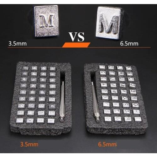 36pcs Steel Alphabet Letter Number Leather Stamp Punch Set Craft