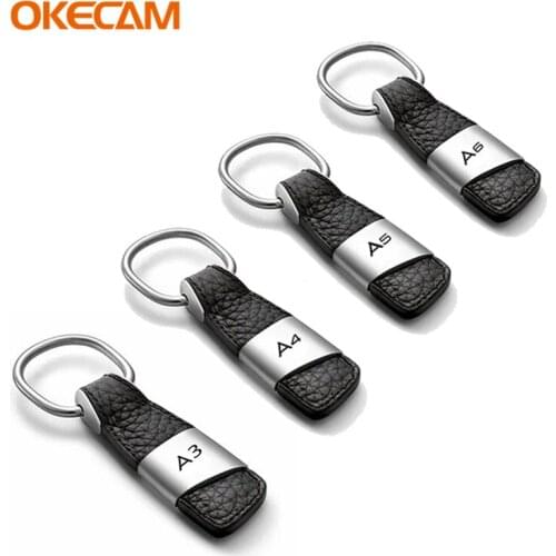 Car Key Rings Keychain Key Holder for Audi A3 8P 8L 8V S3 A4 B6 B8 B7 B5 B9 S4 A6 C5 C6 C7 4F S6 A5 S5 A7 S7 RS S line Quattro