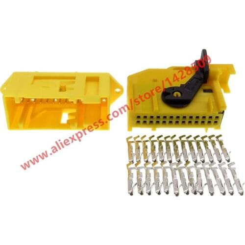 1 Set 26 Way/Pin ECU Automotive Connector 185879-1 185226-1 Wiring Harness Connector Female Male Auto Plug