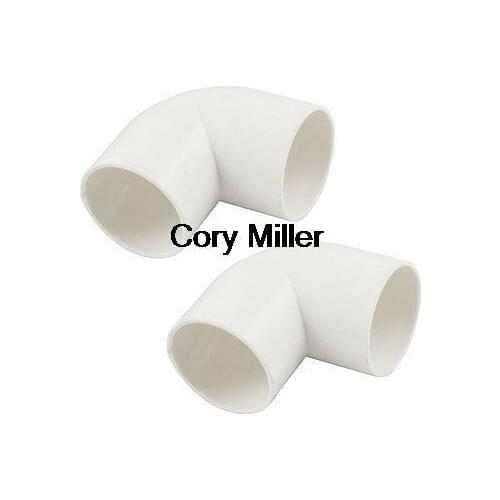 White Replacement Elbow Electrical Wire Pipe Connector