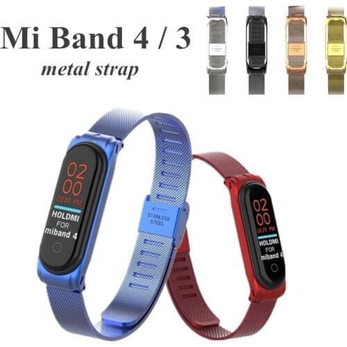 Metal Strap bracelet Mi Band 4 3 Wrist Strap 4 3 NFC Straps Stainless Steel MiBand 4 3 Wrist Band Strap for Xiaomi MiBand