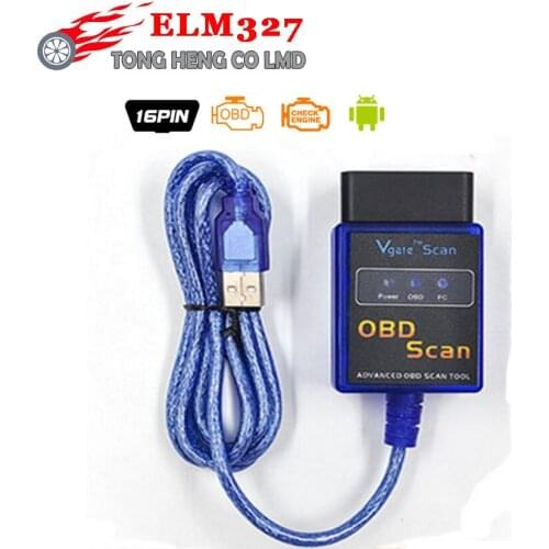 Vgate ELM327 V2.1 USB OBD Scan Diagnostic Scanner Work With OBD2 Vehicle Vgate ELM 327 USB OBD2 Scan