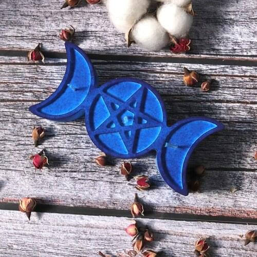 The silica gel mold of the creative star-moon modeling candle is handmade DIY to make the silica gel mold of the table decoratio