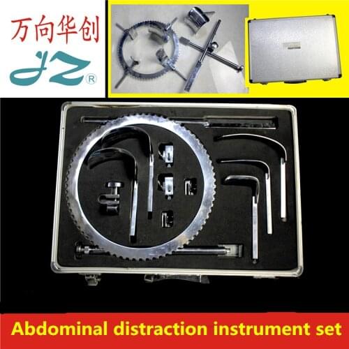JZ Abdominal surgery instrument medical large ring abdomen distraction tool set kit adjustable Belly wall hook retractor forceps