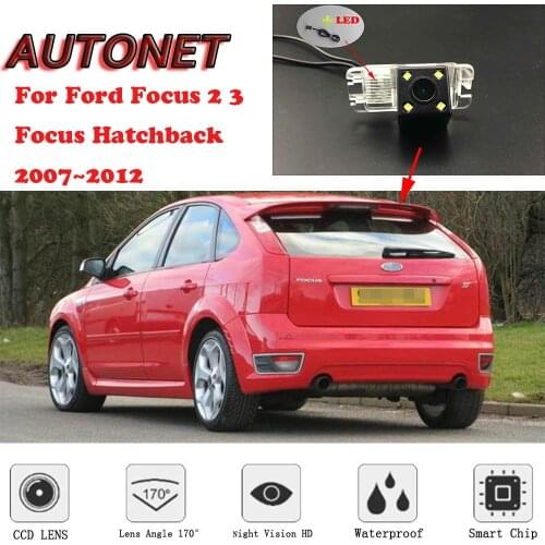 AUTONET Backup Rear View camera For Ford Focus 2 3 Focus Hatchback 2007 2008 2009 2010 2011 2012 parking Camera or Bracket
