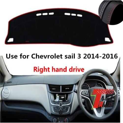 TAIJS Factory Classic Leather Car Dashboard Cover For Chevrolet Sail 3 2014 2015 2016 Right hand drive