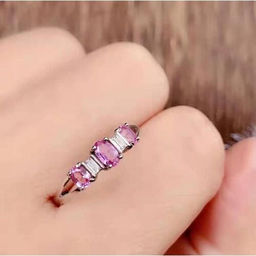 Natural Sri Lanka Ceylon Pink Sapphire Ring Fine Jewelry