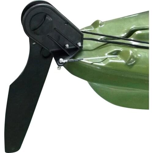 Stainless Steel Marine Boat Watercraft Canoe Kayak Rudder Foot Control Direction Kit Sailing Boat Parts Steering System