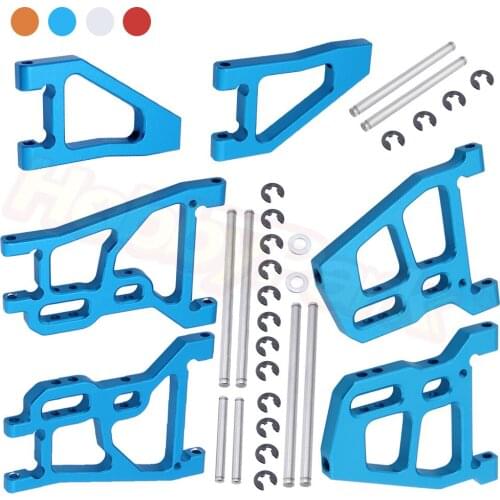 6pcs/lot Metal Aluminum Suspension Arms Set For FS Racing 1/10 Desert Buggy 53632 Upgrade Parts