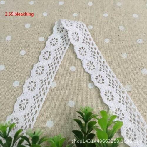 2.5 Cm / 10 Meters Wide Cotton Lace, Handicraft and Sewing DIY Linen Garment Sewing and Fabric Lace