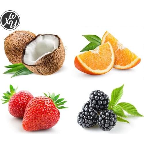 Strawberry Diamond Painting Kits for Adults Coconut Diamond Mosaic Mulberry Full Diamonds Embroidery Orange Fantasy Stitch Decor