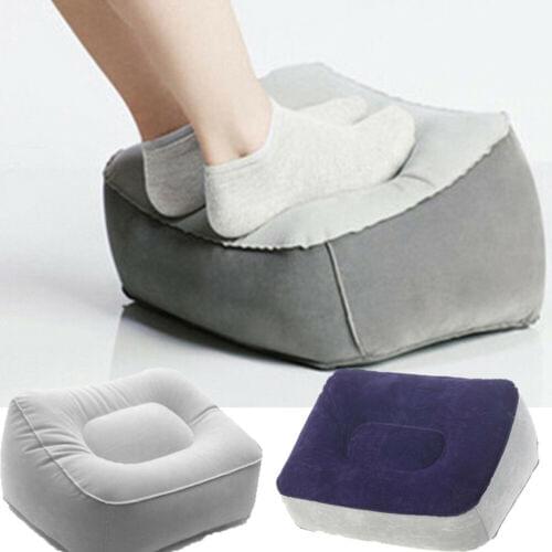 Inflatable Foot Rest Pillow Cushion Air Travel Office Home Leg Up Footrest Relax Cushion Foot Rest Pillow
