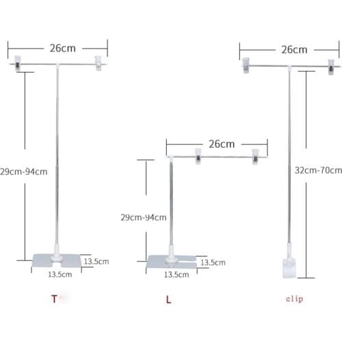 Desktop Poster Rack Pop Poster Banner T Table Display Stand Holder Advertising Commodity PriceTag Sign Label Holder Clip Clamp