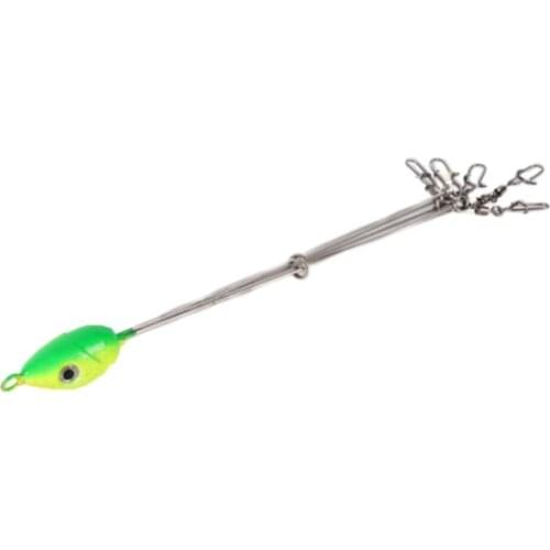 Hot Umbrella Fishing Lure Rig 5 Arms Alabama Rig Head Tackle Fishing Tools Bait Steel Swivel Lure Snap Stainless Group Fish V3H5
