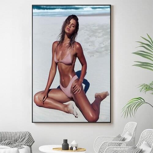 Silk Cloth Wall Poster Kristina Mendonca Sexy Model Star Art Home Decoration Gift