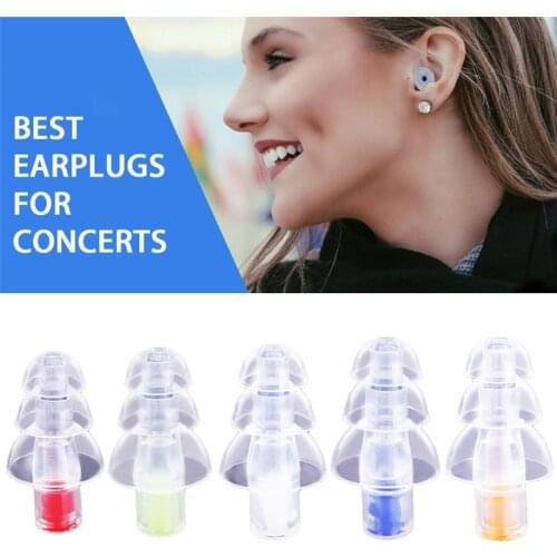 Fidelity Silicone Earbud Musician Filter Earplugs Noise Reduction Cancelling Hearing Protection Earbud Reusable Sleep Care 27db
