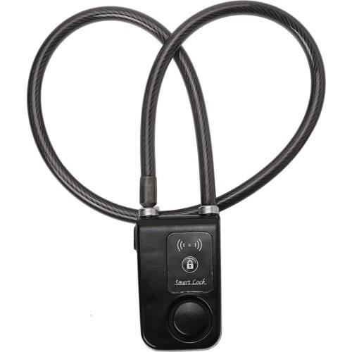 Smart Bluetooth Bicycle Security Lock Anti Theft 105dB Alarm Perfect For Bike Motorcycle Gates