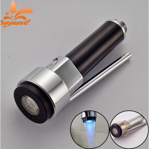 Chrome Nickel Finish Hand Shower Kitchen Faucet Dual Sprayer 1/2" Connection Shower