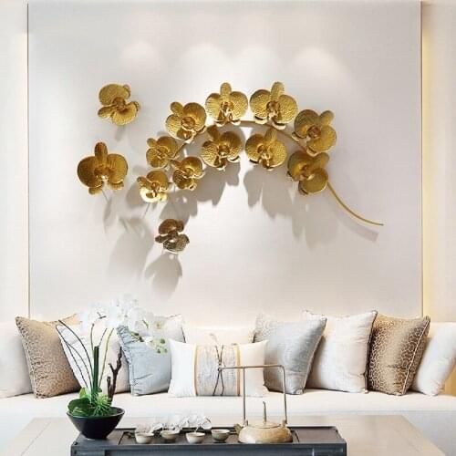 Modern Creative Living Room Sofa Background Wall Decoration Pendant 3D Stereo Wrought Iron Decoration Restaurant Wall Decoration
