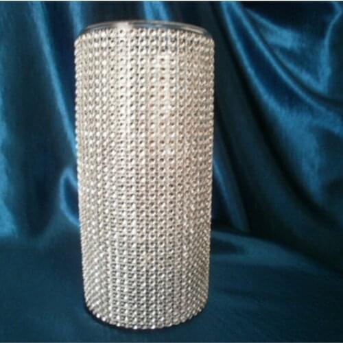 Wedding acrylic Bridal Party Bouquet Holders Set of (6) Bling wedding Vases 6pcs/lot