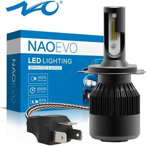 NAO H4 Motorcycle Headlight For 125 HS1 LED Moto 32W 3500LM LED H4 HeadLamp Bulb 12V Motorbike Accessories 6500K COB Motor Lamp