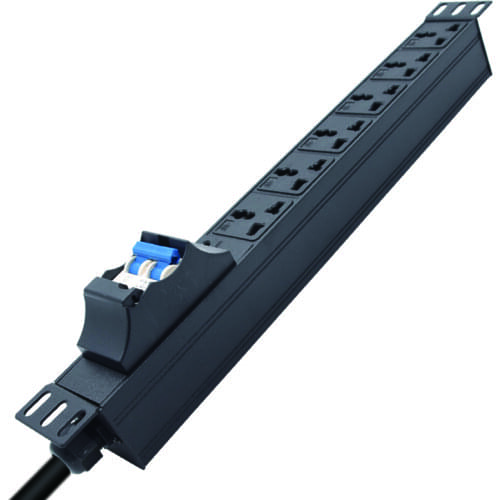 PDU Aluminum alloy Power strip Short Circuit Protector Safety Double Open Air Switch 3/4/5/6/7/8/9/10 AC Universal Socket Outlet