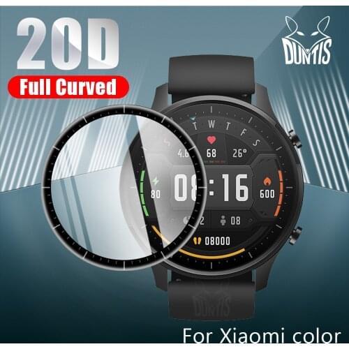 20D Curved Edge Protective film for Xiaomi Mi Watch Color Global 2020 Smart Watch soft screen protector accessories (Not Glass