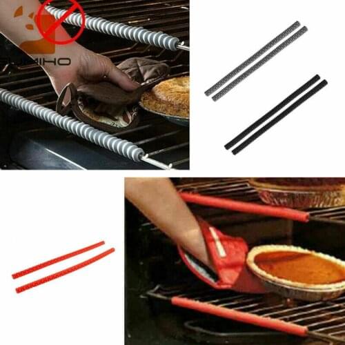 1PCS Silicone Oven Rack Guards Silicone Insulation Clip Strip Protect Edge Guards Avoid Burns Baking Gadget Kitchen Tool