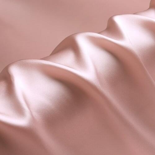 100% silk charmeuse satin 19mm 114cm(45") width deep pink color mulberry silk fabric NO.20