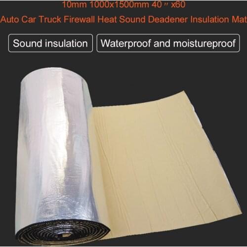1000x1500mm Insulation Proof Mat Audio Noise Control Sound Deadener Car Heat Shield Soundproofing Foam Deadening Insulation