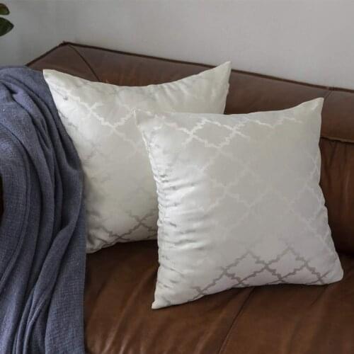 2 Packs Cushions Covers 45X45 Home Decorative Jacquard Throw Pillows Covers For Sofa Bedroom House GIGIZAZA Cushion Cases 50x50