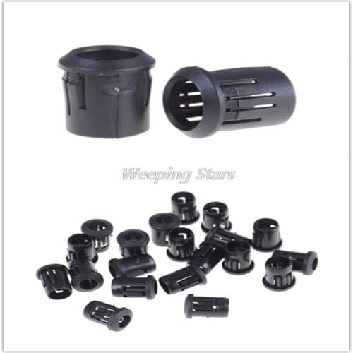 20Pcs Black Plastic Lamp LED Diode Holder Black Clip Bezel Socket Mount 3/5/8/10mm