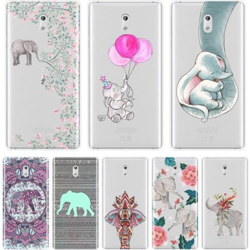 TPU For Nokia 8 6 5 3 2 1 Phone Case Silicone Animal Elephant Flower Funny Cool Cute Kawaii Soft Back Cover For Nokia X6 7 Plus