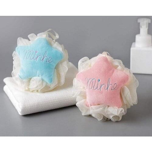 Shower Cleaning Balls Exfoliating Skin-friendly PE Soft Bath Mesh Brush Shower Wash Sponge Bathroom Bathing Accessories Products