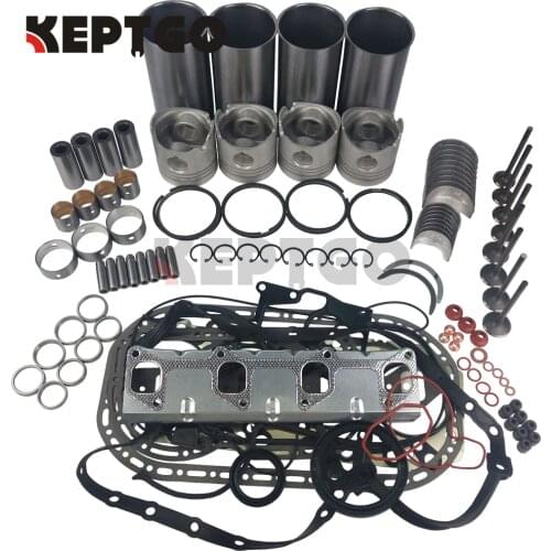 For Isuzu 4JG1 4JG1T Engine Rebuild Kit For Hitachi Takeuchi Case Excavator Mustang