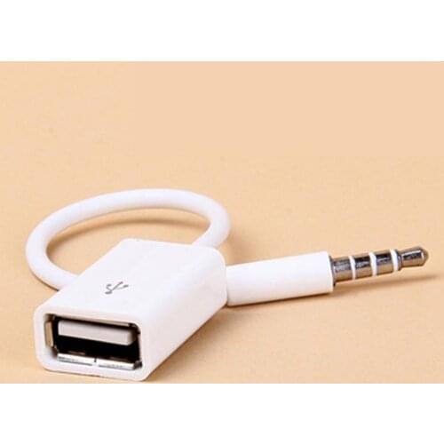 Converter Cable for Car SUV MP3 3.5mm Male AUX Audio Plug Jack To USB 2.0 Female Converter Cable Accessories