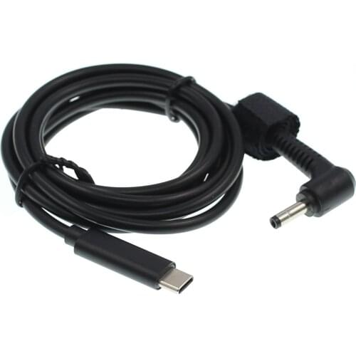 1.5M USB Type-C to 4.0x1.7mm Dc Cable Power Adapter Plug Converter Laptop Charger for Lenovo IdeaPad 310 110