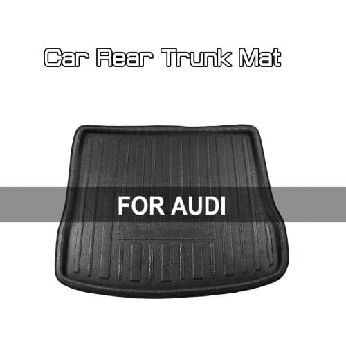 For AUDI A1 A3 A4 A4L A5 A6 A6L Q7 Q5 Q3 Car Rear Trunk Boot Mat Floor Mats Anti Mud Carpet Cargo Waterproof