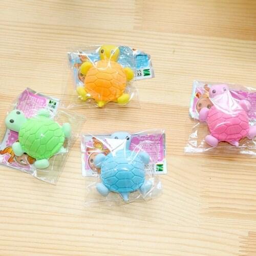Cartoon Tortoise Pencil Eraser,Rubber Novelty Kids Student Learning Office New Stationery