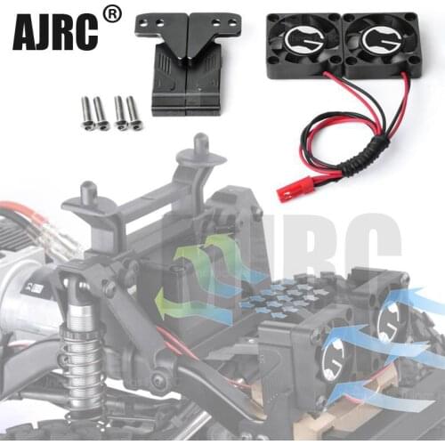 MJRC GRC TRX-4 water tank radiator cooling double fan for Traxxas TRX-4 DEFENDER 82056-4 front face air intake fan