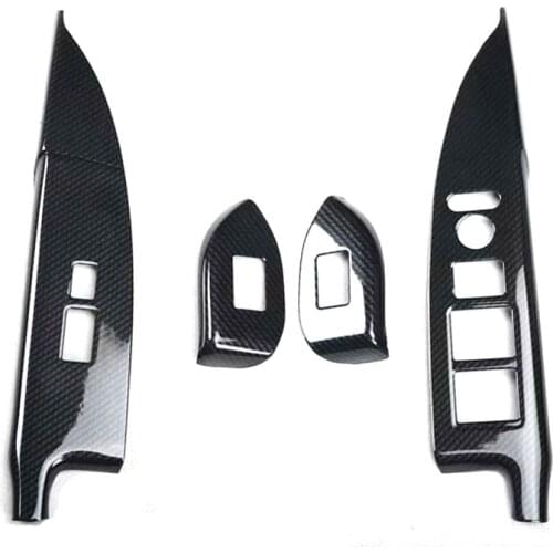 For HONDA Odyssey 2015 2016 2017 LHD Car Door Armrest Window Lift Switch Panel Cover Stickers Interior Car Styling Trim